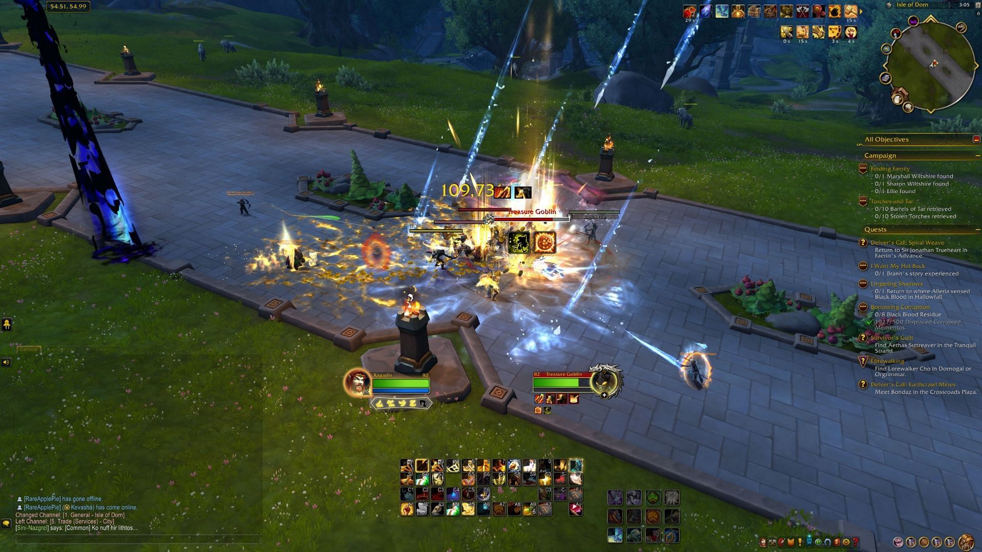 The fights always show up at the same place, making it easy to track (Image via Blizzard Entertainment)